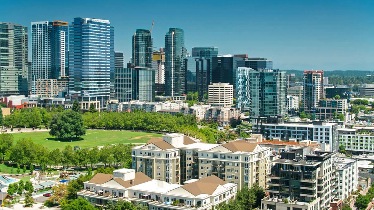 Skyline of the City of Bellevue, WA